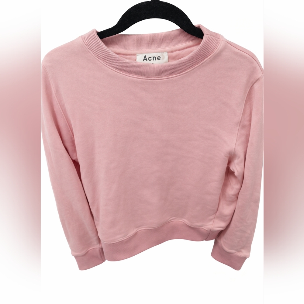 Acne Studios Pink Cropped Sweatshirt – Vernina Small